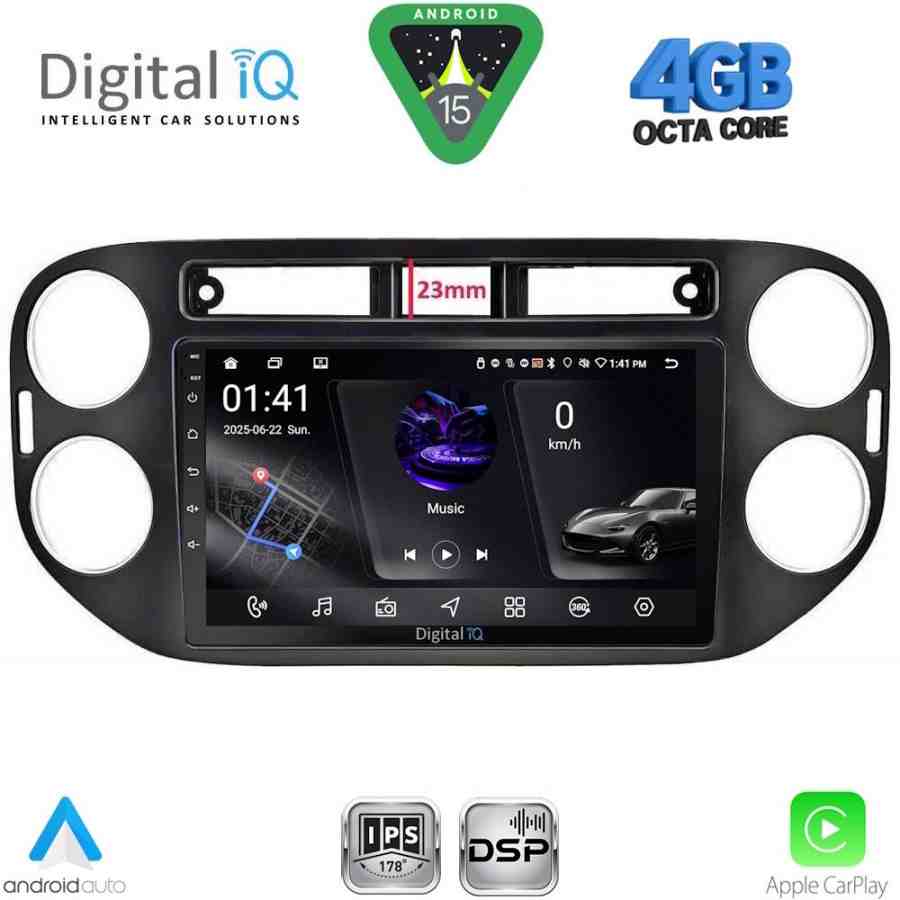 DIGITAL IQ RSG 6760BL_CPA (9inc) MULTIMEDIA TABLET for VW TIGUAN mod. 2011-2016 (BLACK)