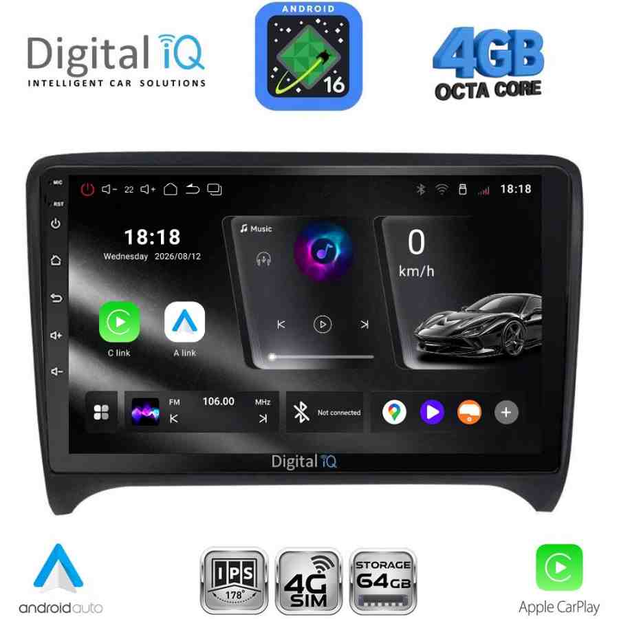 LENOVO RTG 6009_CPA (9inc) MULTIMEDIA TABLET for AUDI TT  mod. 2007-2015