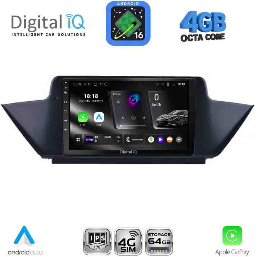 DIGITAL IQ RTG 6056_CPA (10inc) MULTIMEDIA TABLET for BMW X1 mod. 2009-2015