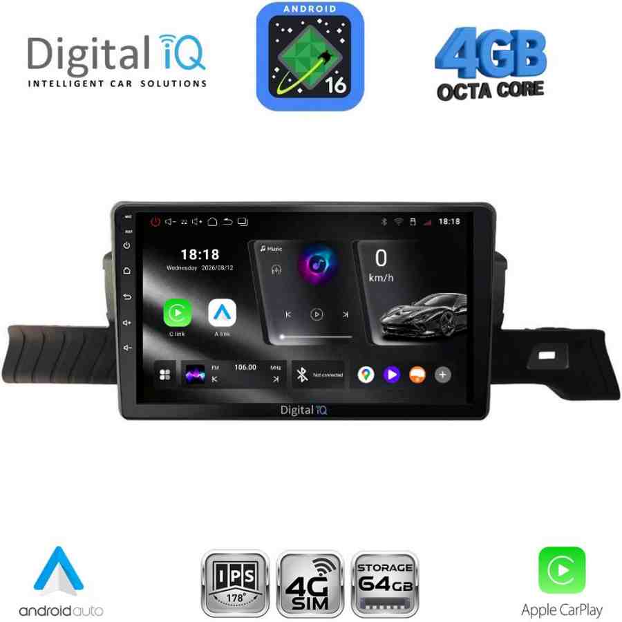 DIGITAL IQ RTG 6094_CPA (9inc) MULTIMEDIA TABLET for CITROEN C3 - DS3 mod. 2024-2026