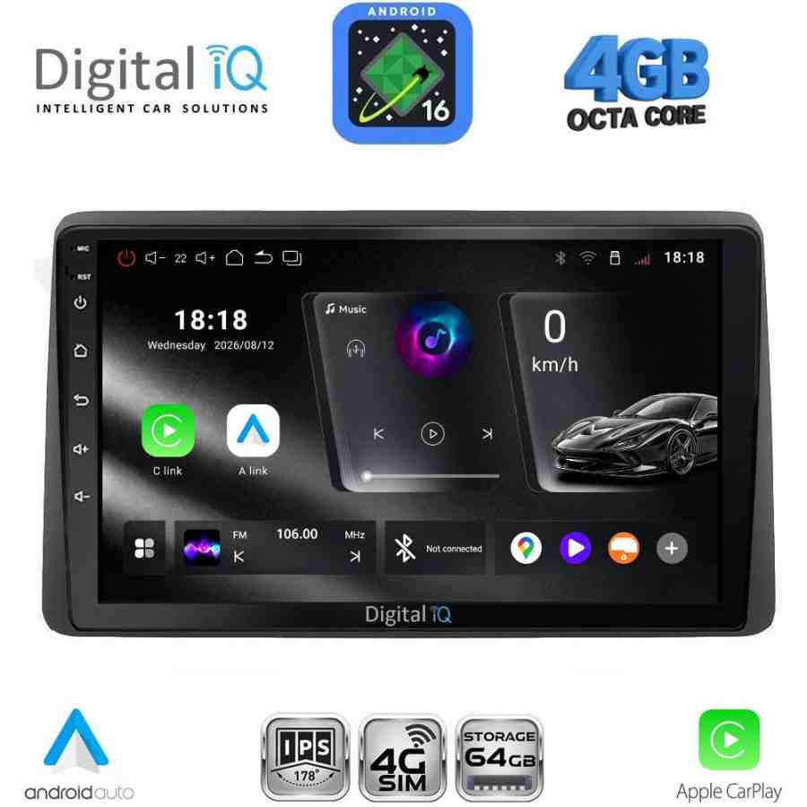 DIGITAL IQ RTG 6104_CPA (10inc) MULTIMEDIA TABLET for DACIA DUSTER mod. 2019-2026