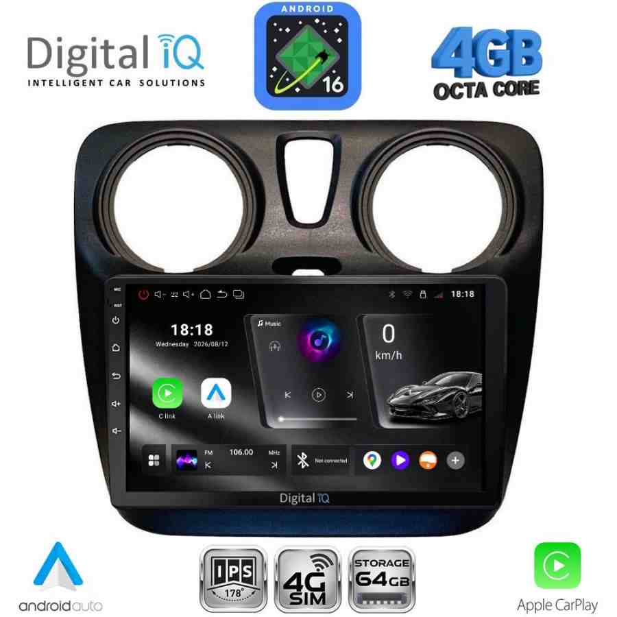 DIGITAL IQ RTG 6112_CPA (9inc) MULTIMEDIA TABLET for DACIA DOKKER 2012-2022