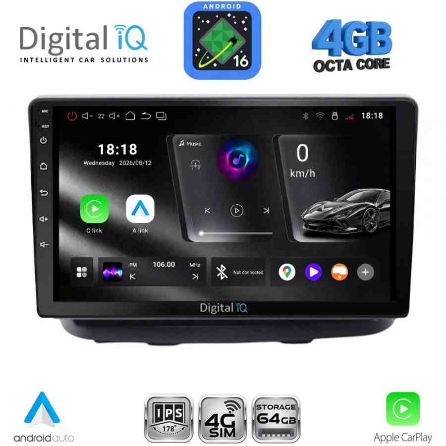 DIGITAL IQ RTG 6135_CPA (10inc) MULTIMEDIA TABLET for FIAT DOBLO mod. 2002-2009
