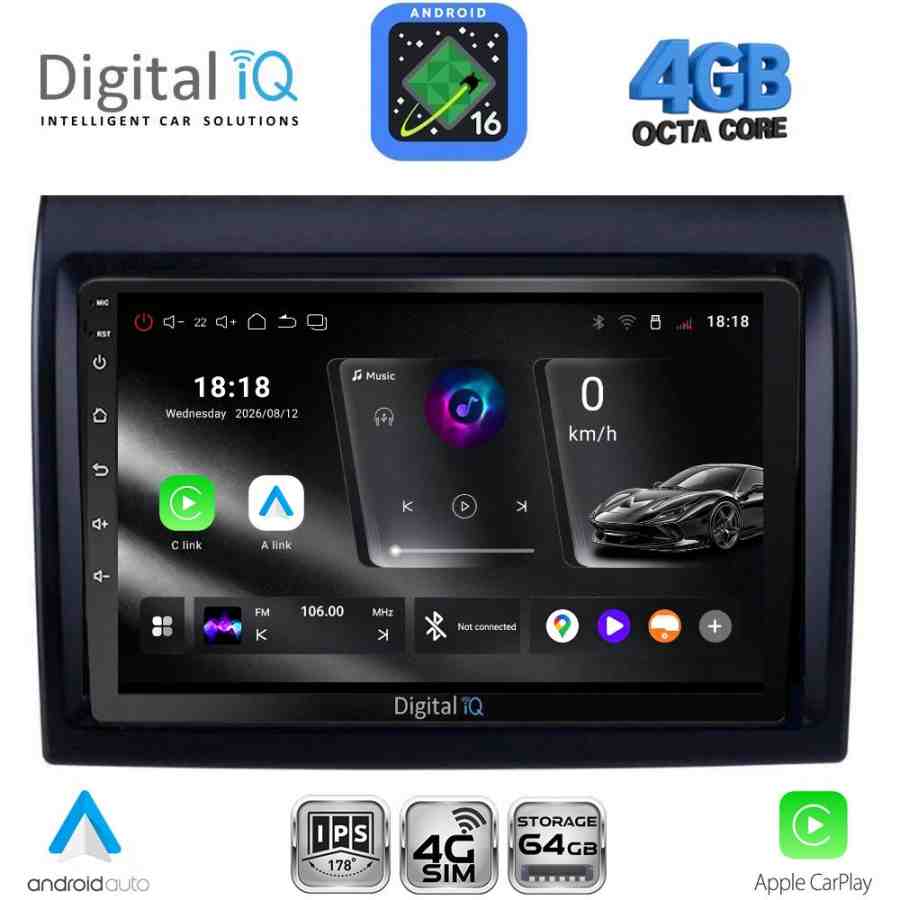DIGITAL IQ RTG 6140_CPA (9inc) MULTIMEDIA TABLET for FIAT DUCATO mod. 2006-2011