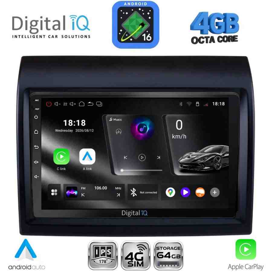 DIGITAL IQ RTG 6141_CPA (9inc) MULTIMEDIA TABLET for FIAT DUCATO – CITROEN JUMPER – PEUGEOT BOXER mod. 2011-2021
