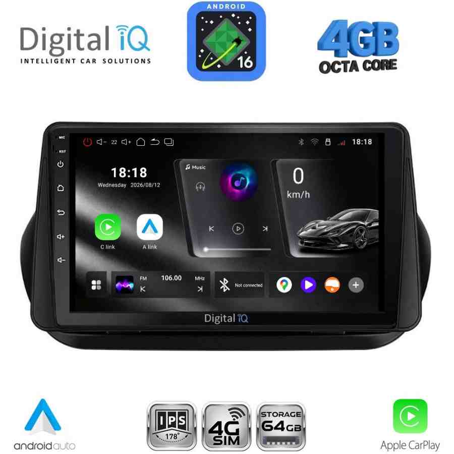 DIGITAL IQ RTG 6142_CPA (9inc) MULTIMEDIA TABLET for CITROEN – FIAT – PEUGEOT mod. 2008-2018