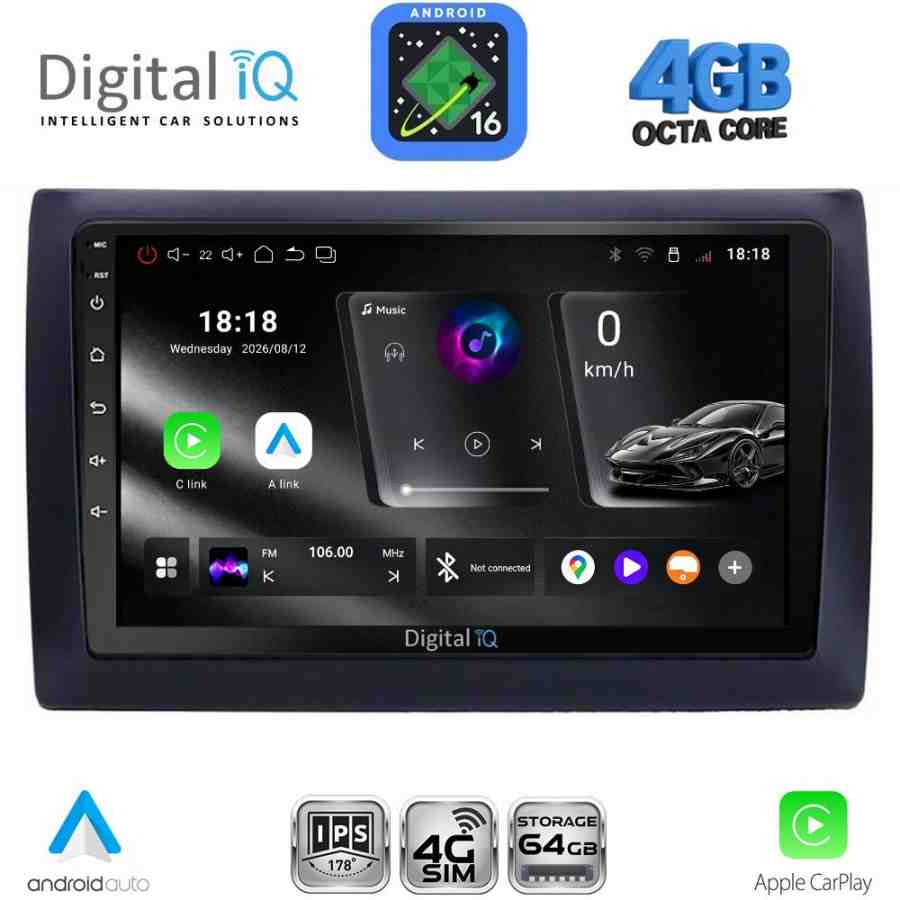 DIGITAL IQ RTG 6145_CPA (9inc) MULTIMEDIA TABLET for FIAT STILO mod. 2001-2007