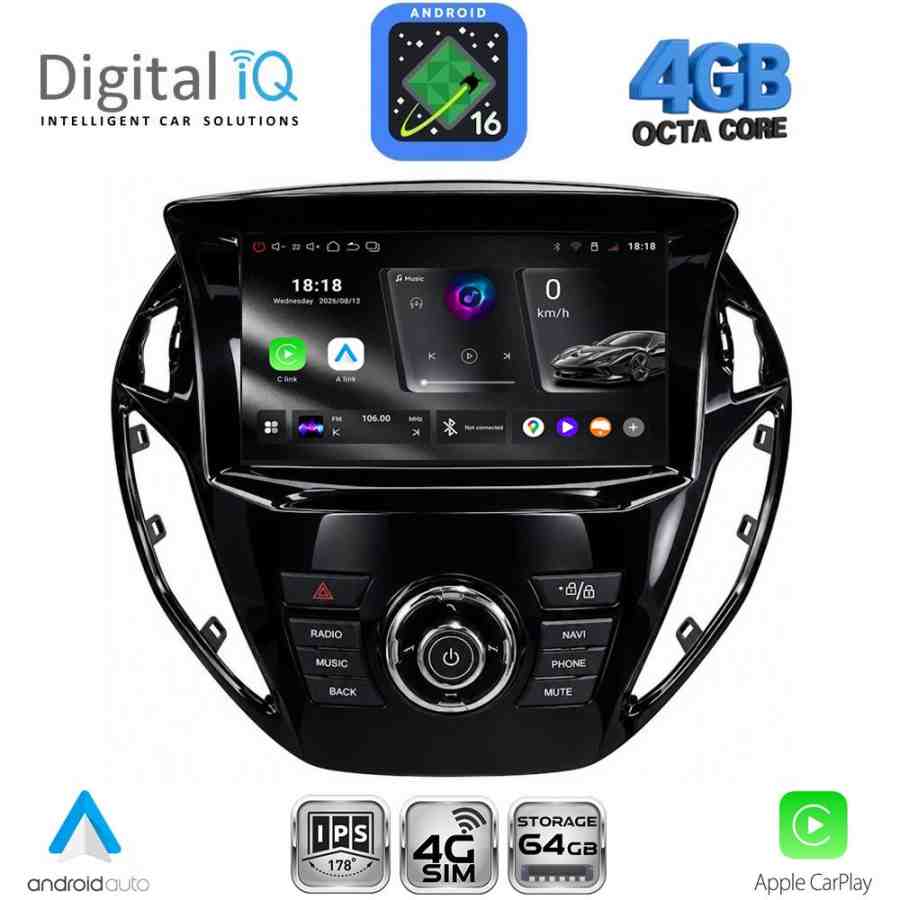 DIGITAL IQ RTG 6150_CPA  (9inc) MULTIMEDIA TABLET for FORD B-MAX mod. 2012-2017