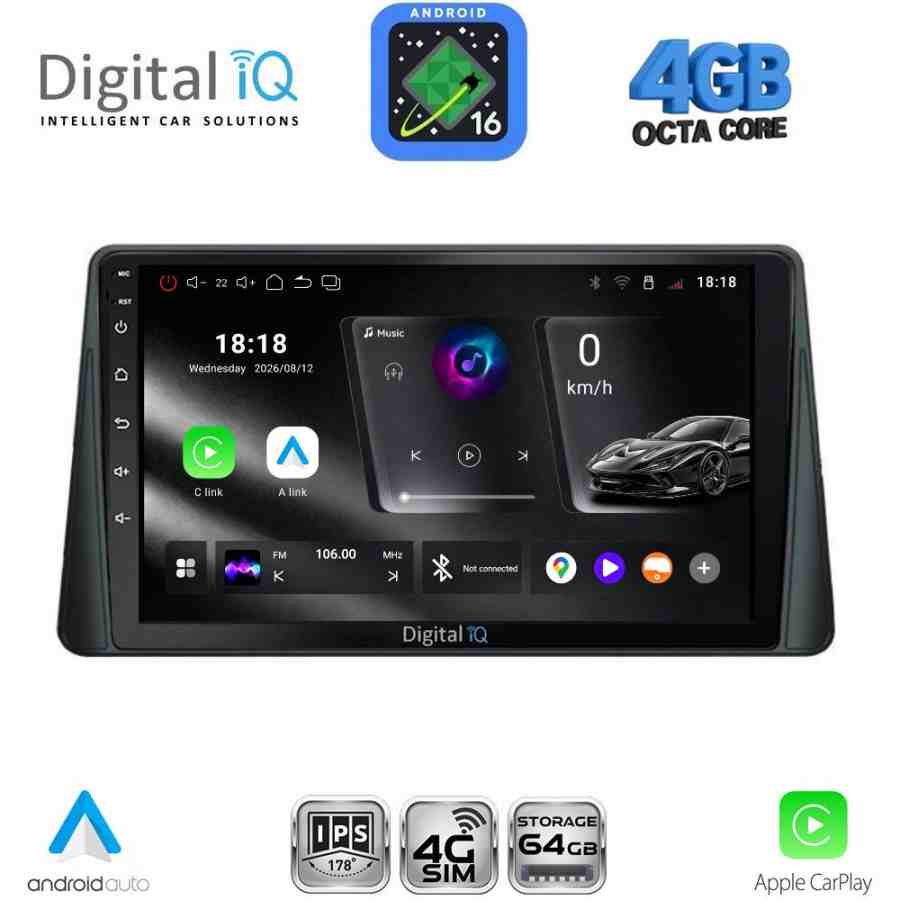 DIGITAL IQ RTG 6158_CPA (9inc) MULTIMEDIA TABLET for FORD FOCUS mod. 2019-2025