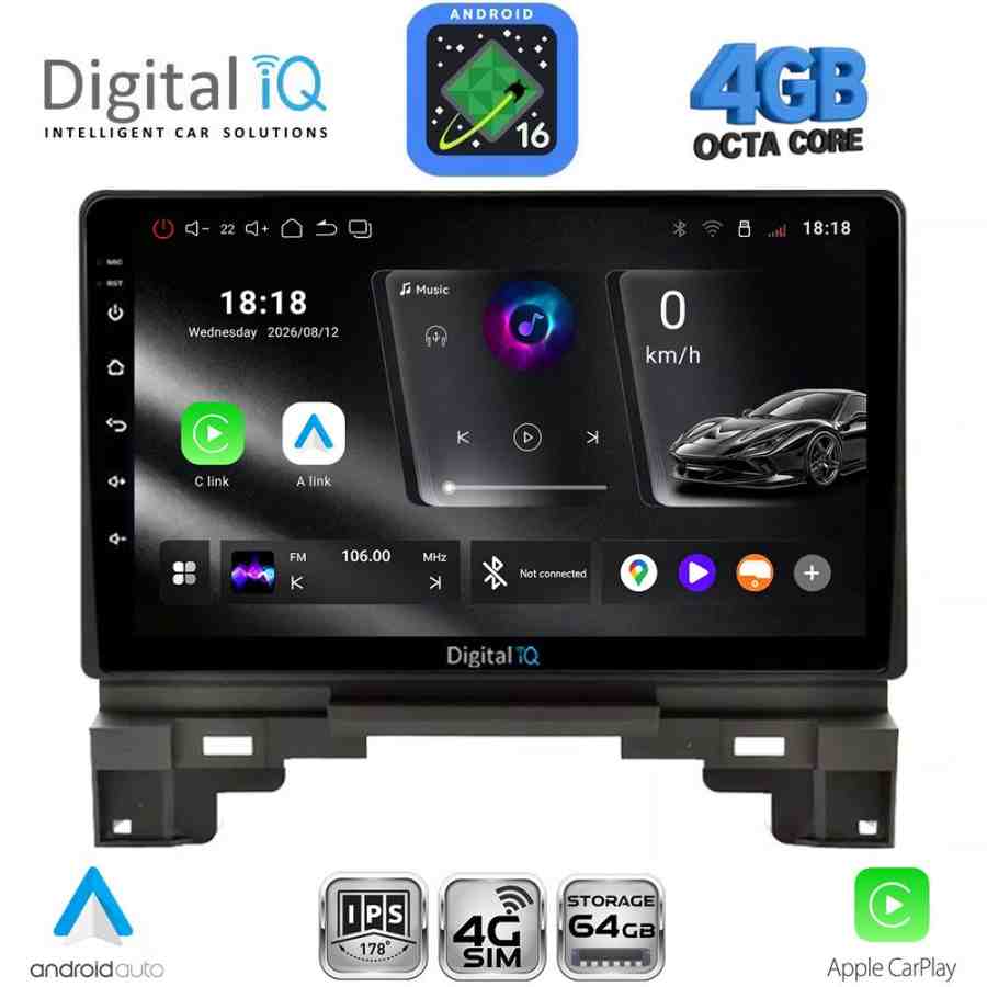 DIGITAL IQ RTG 6202B_CPA (10inc) MULTIMEDIA TABLET for HONDA HRV mod. 202B1-202B6