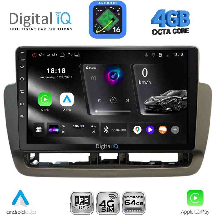 DIGITAL IQ RTG 6572_CPA (9inc) MULTIMEDIA TABLET for SEAT IBIZA mod. 2012-2015