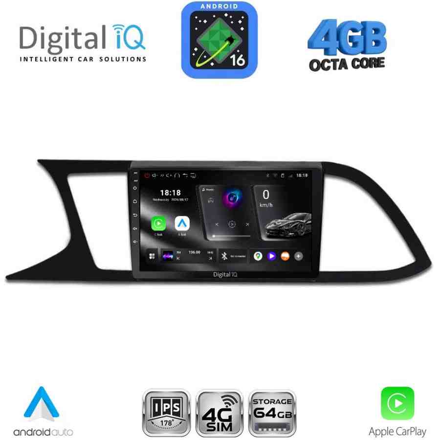 DIGITAL IQ RTG 6575_CPA (9inc) MULTIMEDIA TABLET for SEAT LEON mod. 2012-2021