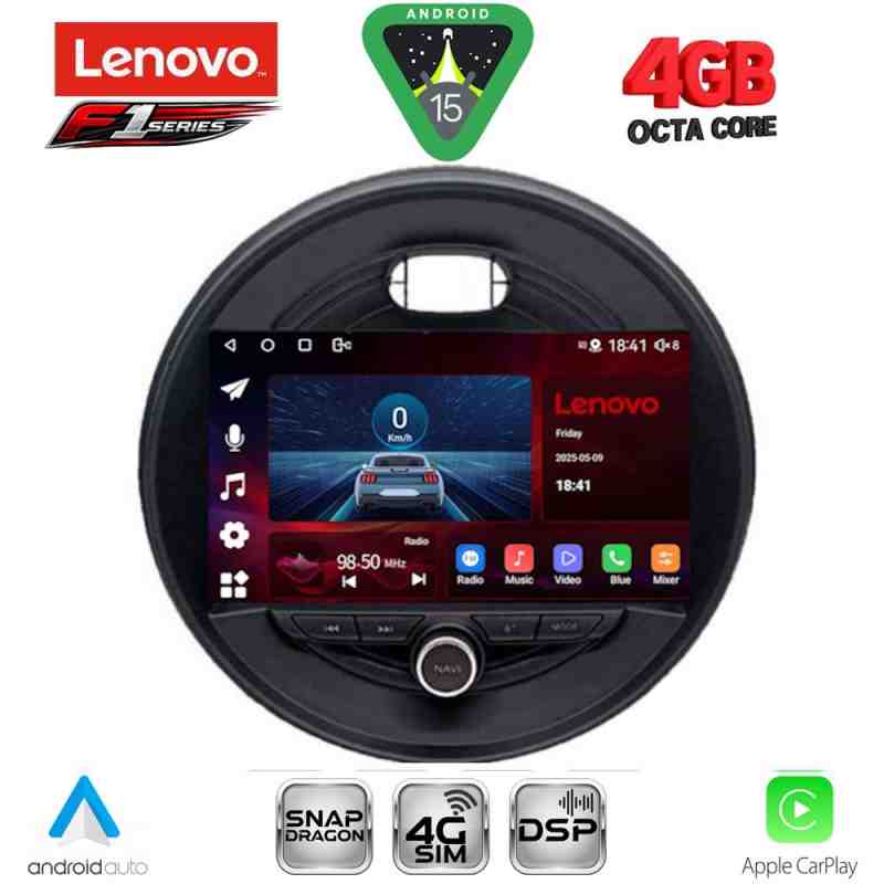 LENOVO SSQ 9066_CPA (9inc) MULTIMEDIA TABLET for MINI COOPER (F55-56-F57) mod. 2015-2024 - CLUBMAN (F54) mod. 2015-2024 - ROADSTER (F59) mod. 2014-2024 - COUNTRYMAN (F60) mod. 2016-2024