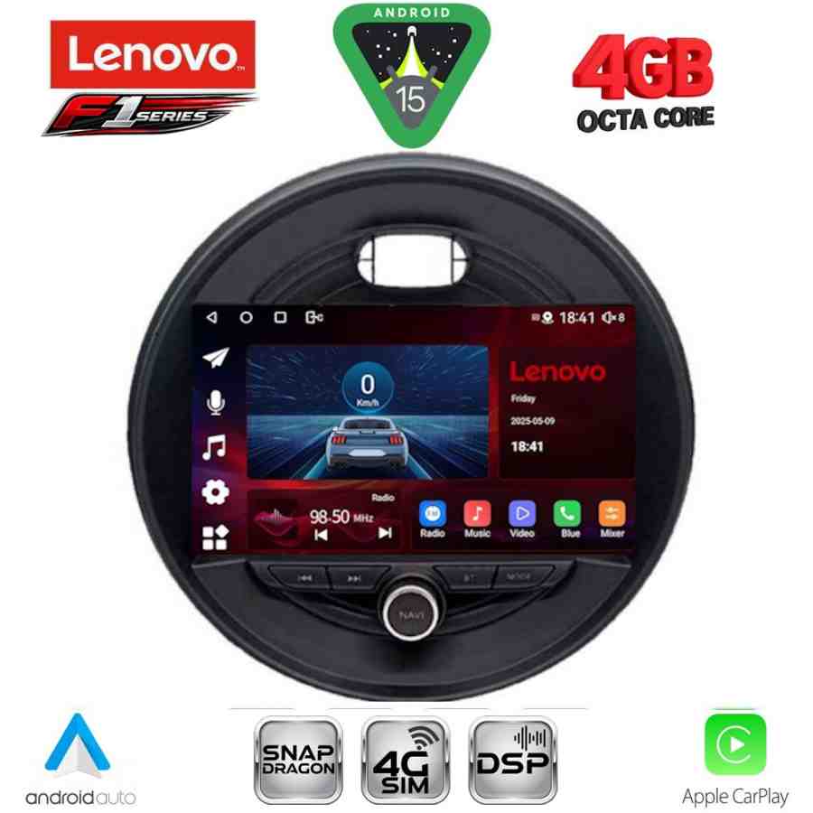 LENOVO SSQ 9066_CPA (9inc) MULTIMEDIA TABLET for MINI COOPER (F55-56-F57) mod. 2015-2024 - CLUBMAN (F54) mod. 2015-2024 - ROADSTER (F59) mod. 2014-2024 - COUNTRYMAN (F60) mod. 2016-2024