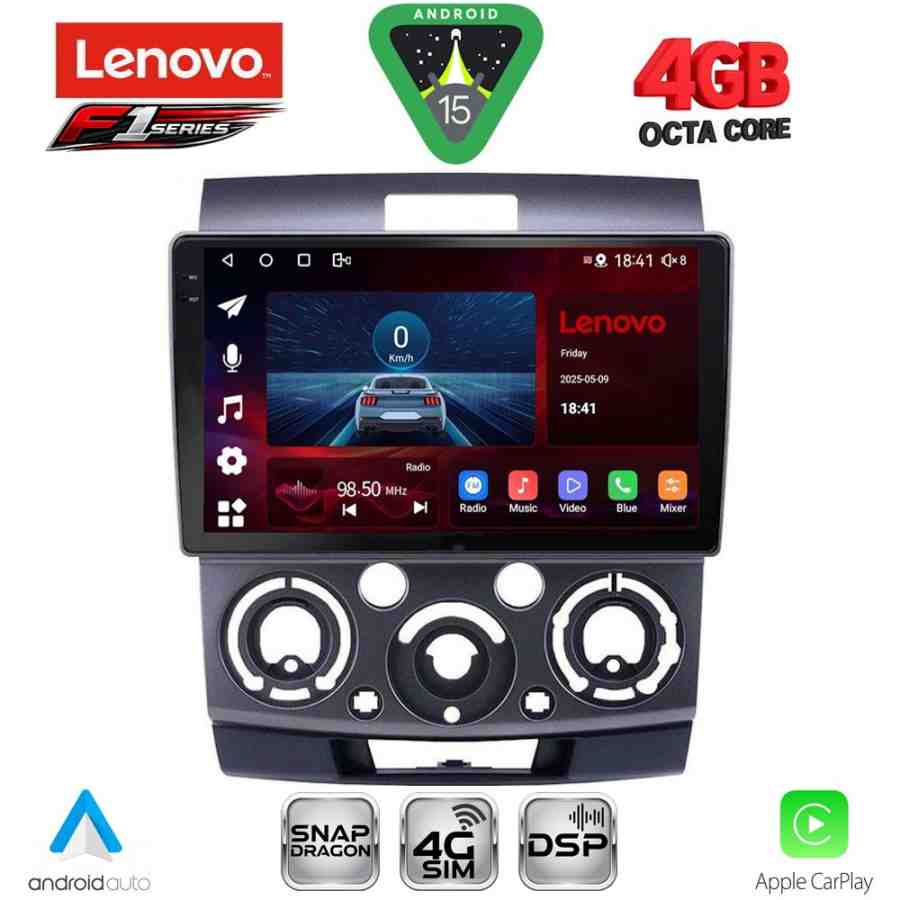 LENOVO SSQ 9170_CPA (9inc) MULTIMEDIA TABLET for FORD RANGER | MAZDA BT50 mod. 2006-2011