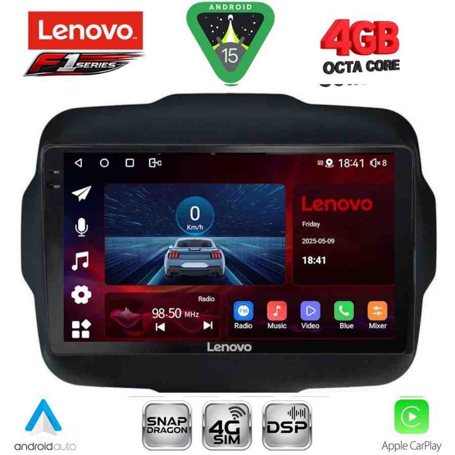 LENOVO SSQ 9290_CPA (9inc) MULTIMEDIA TABLET for JEEP RENEGADE  mod. 2014-2022