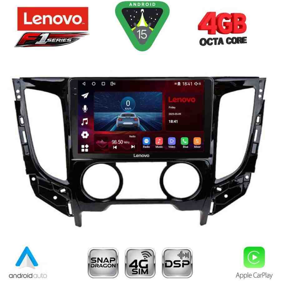 LENOVO SSQ 9437_CPA A/C (9inc) MULTIMEDIA TABLET for MITSUBISHI L200 mod. 2015-2019 with A/C