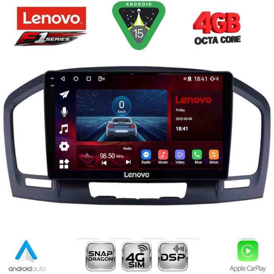 LENOVO SSQ 9491BL_CPA (9inc) MULTIMEDIA TABLET for OPEL INSIGNIA mod. 2008-2013 (BLACK)