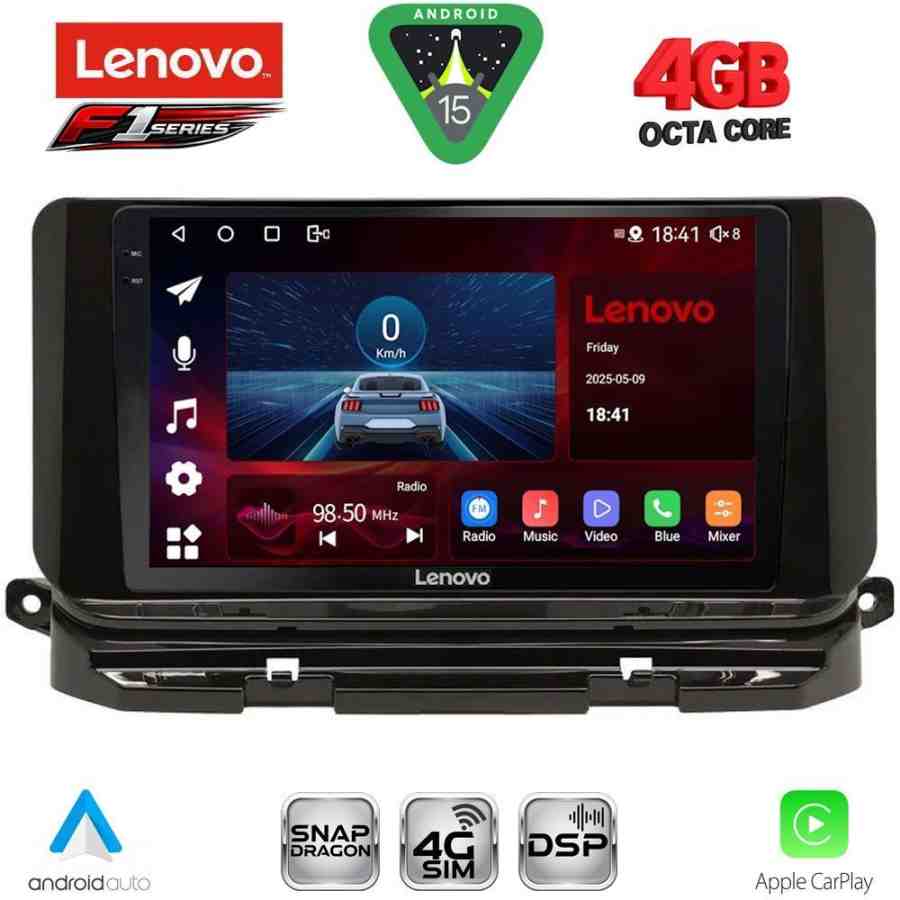 LENOVO SSQ 9598_CPA (10inc) MULTIMEDIA TABLET for SKODA OCTAVIA 8 mod. 2021-2026