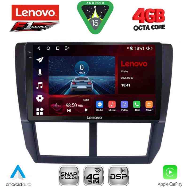 LENOVO SSQ 9662_CPA (9inc) MULTIMEDIA TABLET for SUBARU FORESTER - IMPREZA - XV mod. 2008-2013