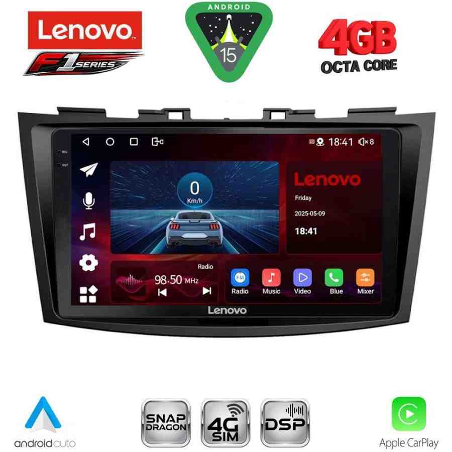 LENOVO SSQ 9685_CPA (9inc) MULTIMEDIA TABLET for SUZUKI SWIFT mod. 2011-2016