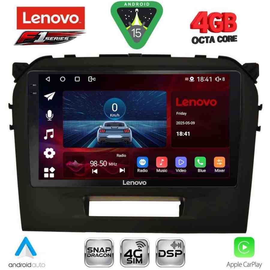 LENOVO SSQ 9697_CPA (9inc) MULTIMEDIA TABLET for SUZUKI VITARA mod. 2016-2022