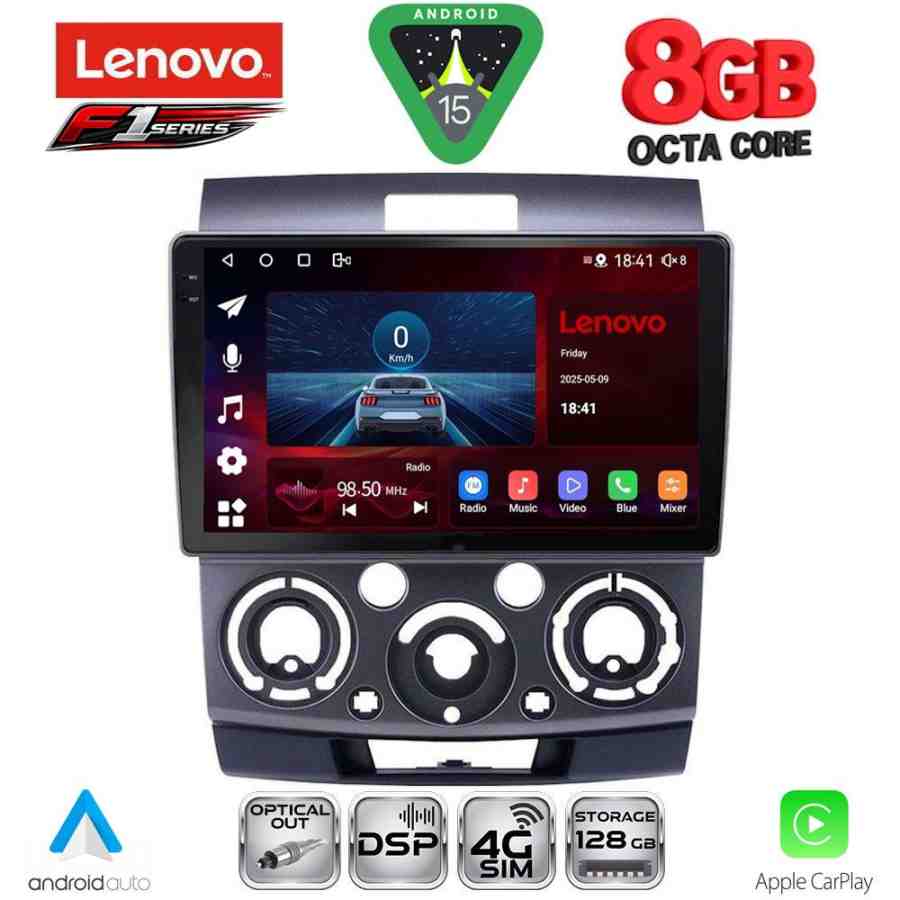 LENOVO SSR 10170_CPA (9inc) MULTIMEDIA TABLET for FORD RANGER | MAZDA BT50 mod. 2006-2011