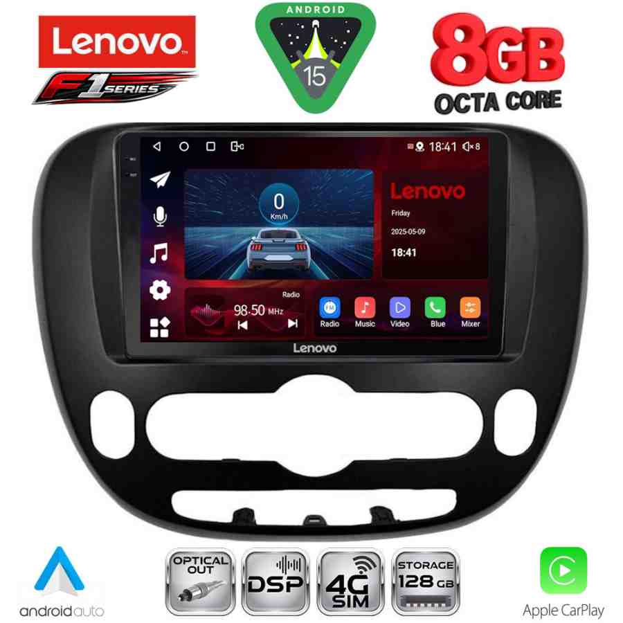 LENOVO SSR 10321_CPA (9inc) MULTIMEDIA TABLET for KIA SOUL mod. 2014-2025
