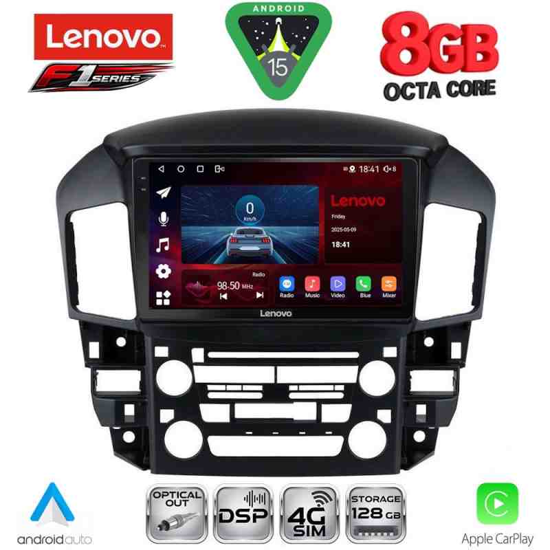 LENOVO SSR 10344_CPA (9inc) MULTIMEDIA TABLET for LEXUS RX 300 mod. 1998-2003
