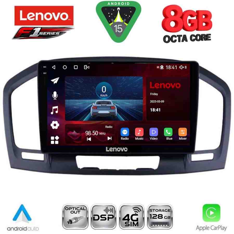 LENOVO SSR 10491BL_CPA (9inc) MULTIMEDIA TABLET for OPEL INSIGNIA mod. 2008-2013 (BLACK)