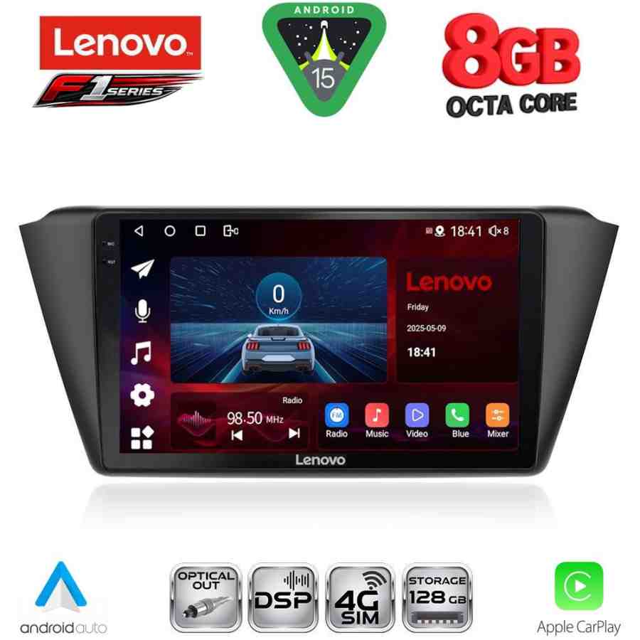 LENOVO SSR 10582_CPA (9inc) MULTIMEDIA TABLET for SKODA FABIA mod. 2015+