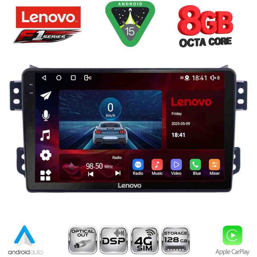 LENOVO SSR 10682_CPA (9inc) MULTIMEDIA TABLET for OPEL AGILA - SUZUKI SPLASH mod. 2008-2018