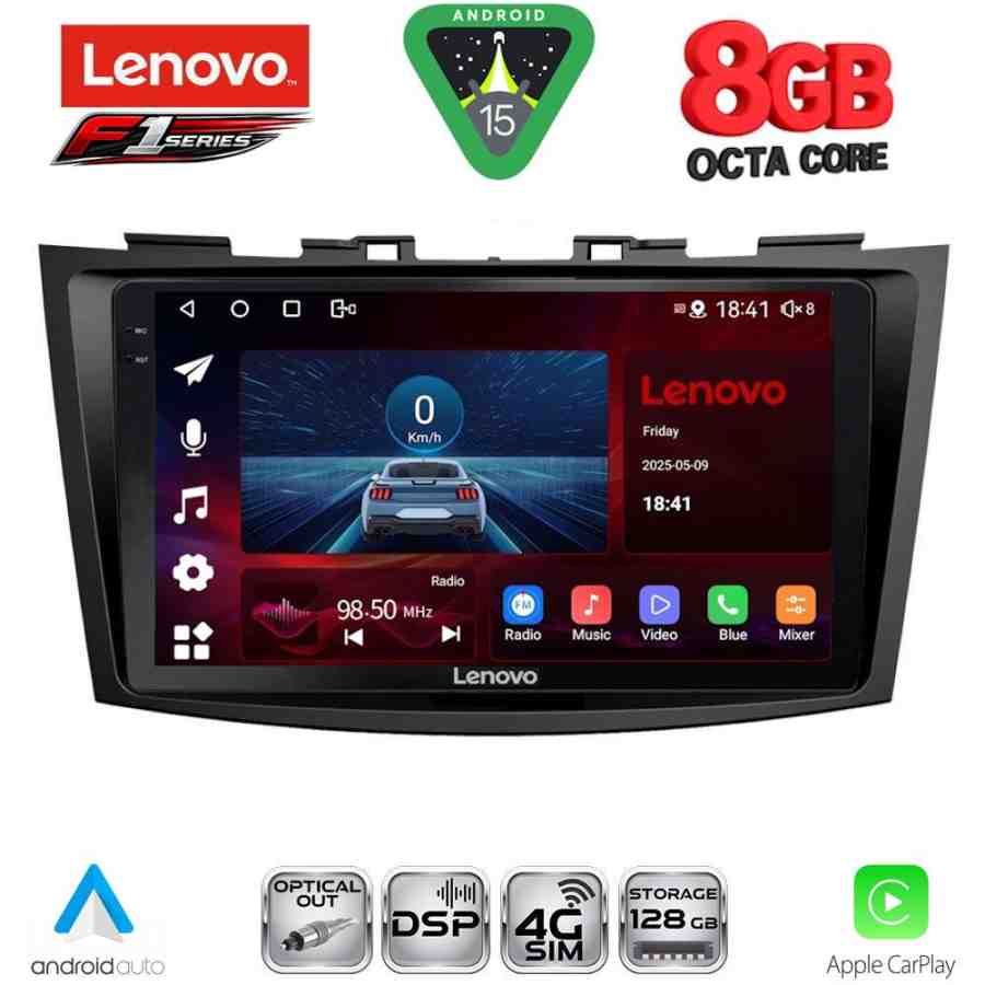 LENOVO SSR 10685_CPA (9inc) MULTIMEDIA TABLET for SUZUKI SWIFT mod. 2011-2016