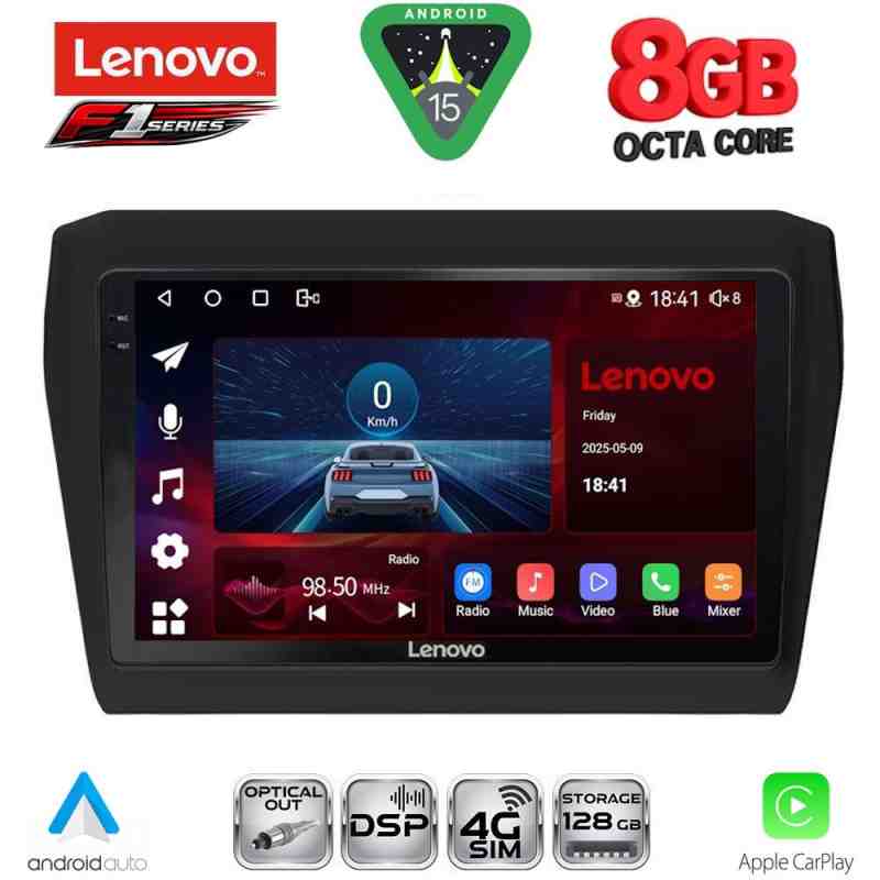 LENOVO SSR 10686_CPA (9inc) MULTIMEDIA TABLET for SUZUKI SWIFT mod. 2017-2026