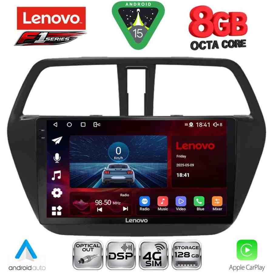 LENOVO SSR 10689_CPA (9inc) MULTIMEDIA TABLET for SUZUKI SX4 S-CROSS mod. 2014-2021