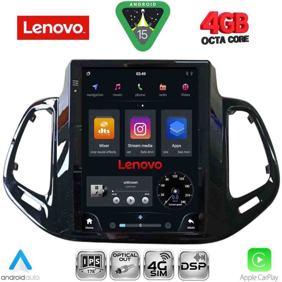 LENOVO SSX 9878_CPA TESLA STYLE for JEEP COMPASS mod. 2017-2021
