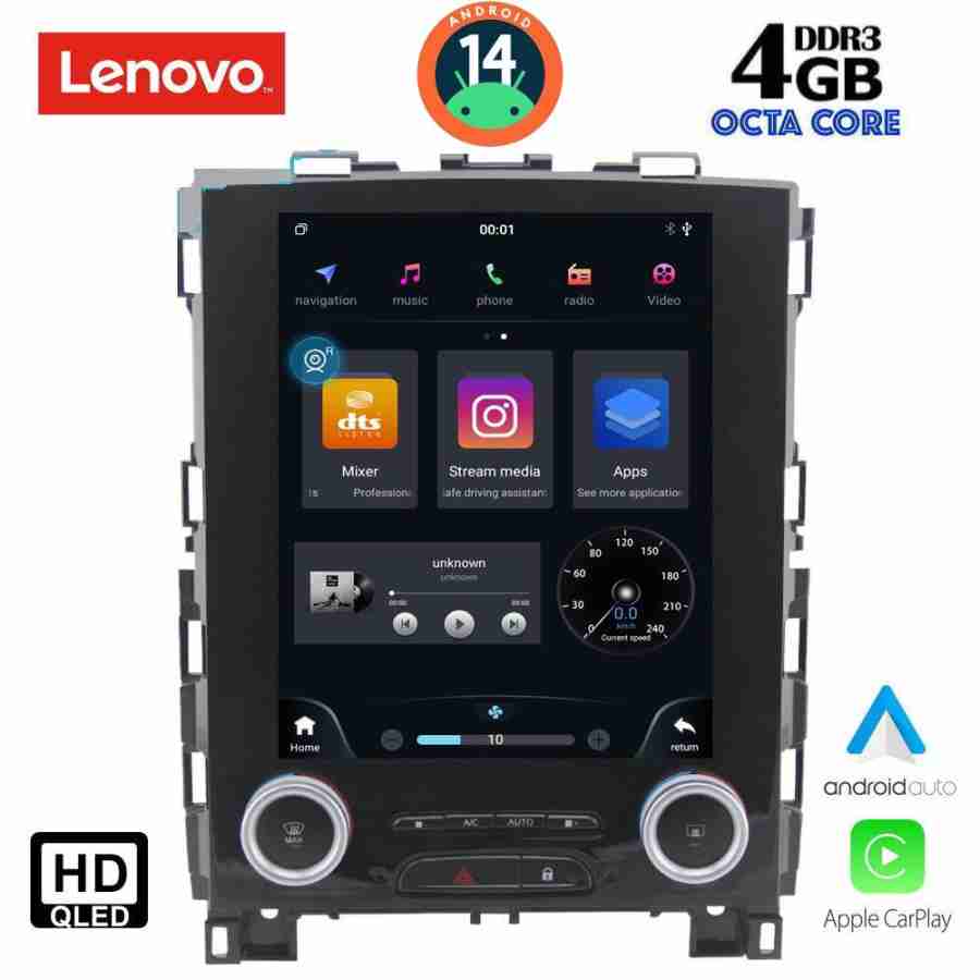 LENOVO SSX 9998_CPA TESLA STYLE for RENAULT KOLEOS - MEGANE mod. 2016-2025