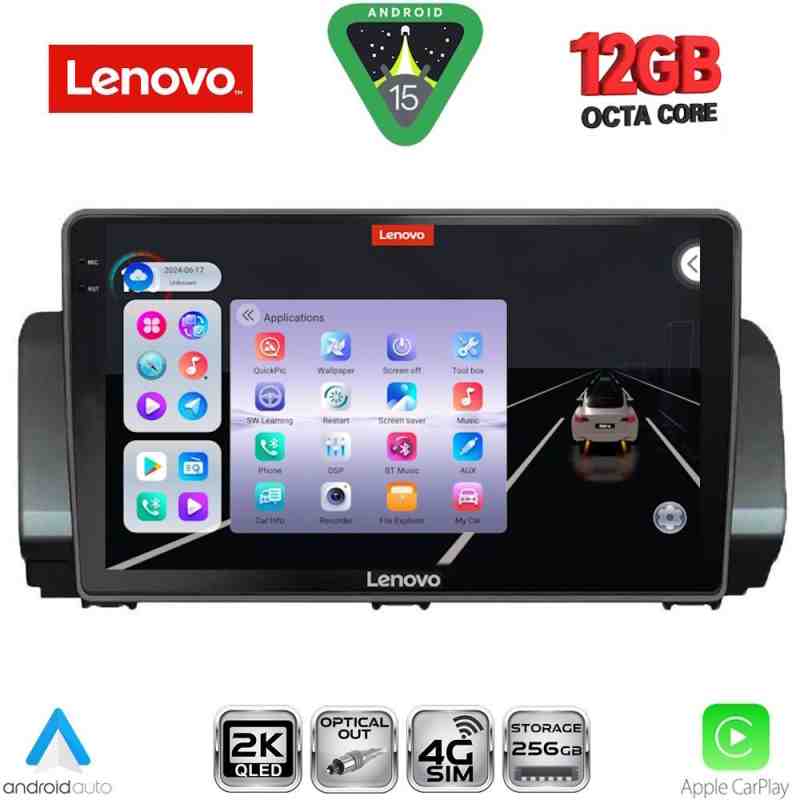 LENOVO SSZ 12109_CPA (9inc) MULTIMEDIA TABLET for DACIA LOGAN - SANDERO - JOGGER mod. 2020-2026