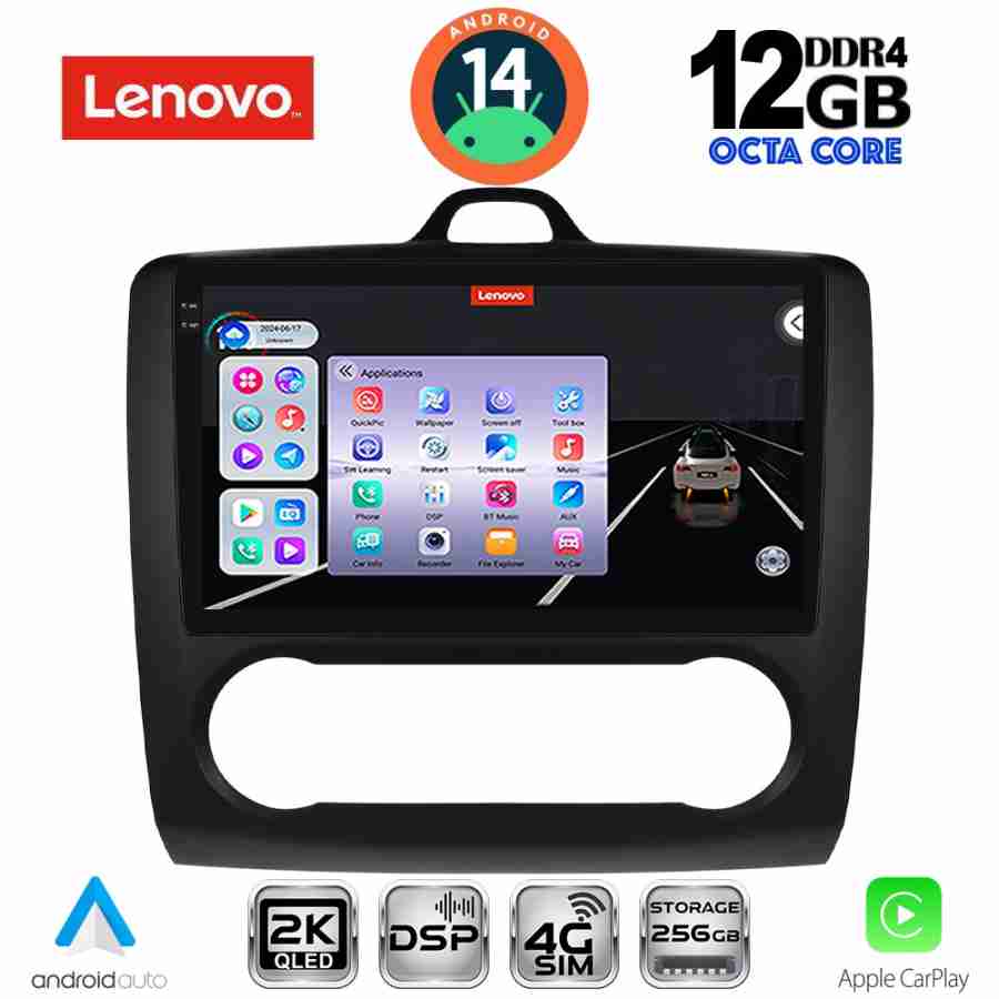 LENOVO SSZ 12156BL_CPA CLIMA (9inc) MULTIMEDIA TABLET for FORD FOCUS mod. 2005-2012 (BLACK)