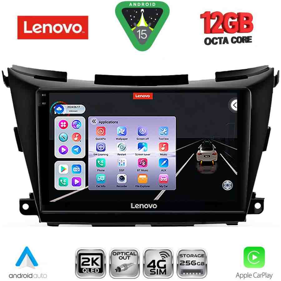 LENOVO SSZ 12462B_CPA (9inc) MULTIMEDIA TABLET for NISSAN MURANO mod. 2017-2025