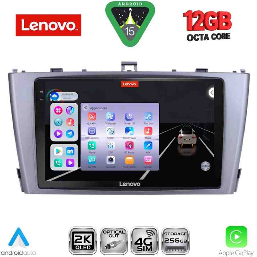LENOVO SSZ 12705SL_CPA (9inc) MULTIMEDIA TABLET for TOYOTA AVENSIS (T27) mod. 2009-2015 (SILVER)