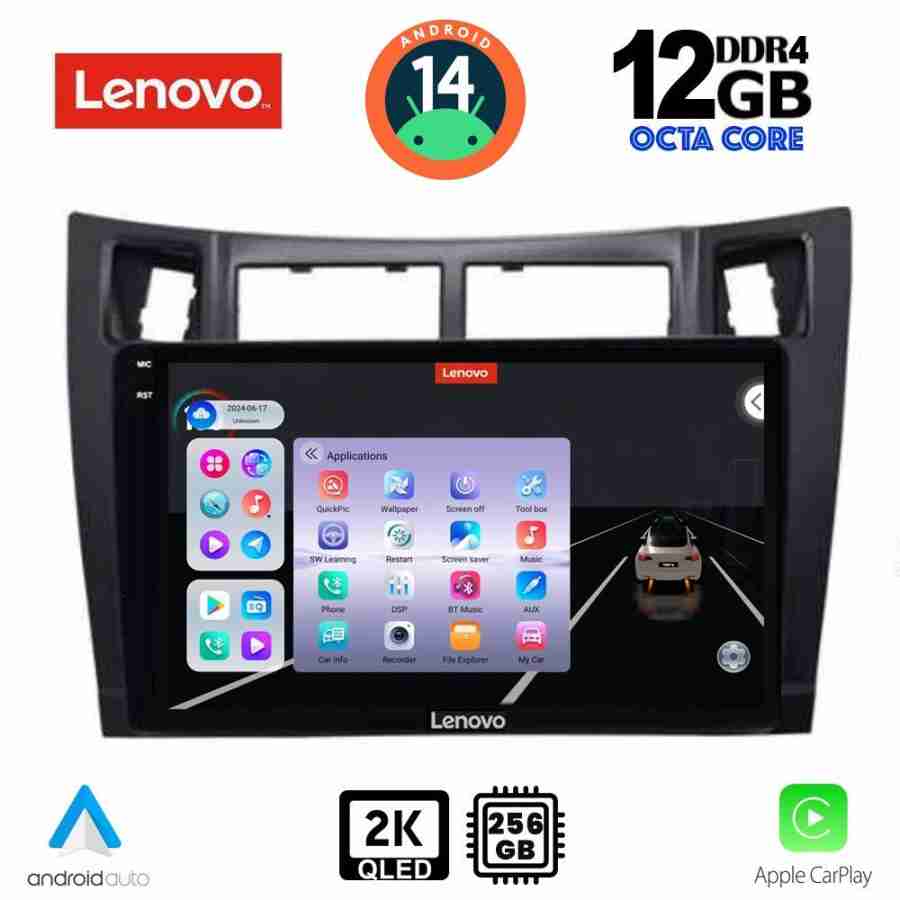 LENOVO SSZ 12736BL_CPA (9inc) MULTIMEDIA TABLET for TOYOTA YARIS mod. 2006-2011 (BLACK)
