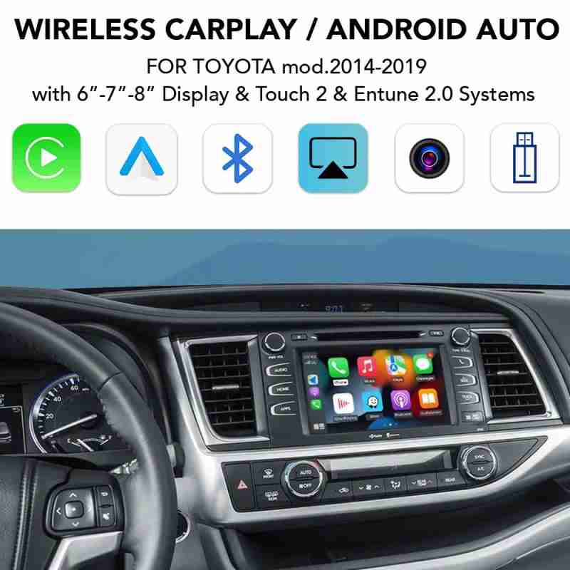DIGITAL IQ TΥ 280_CPA (WIRELESS CARPLAY / ANDROID AUTO BOX for TOYOTA mod. 2014-2019 with Touch 2 & Entune 2 System)