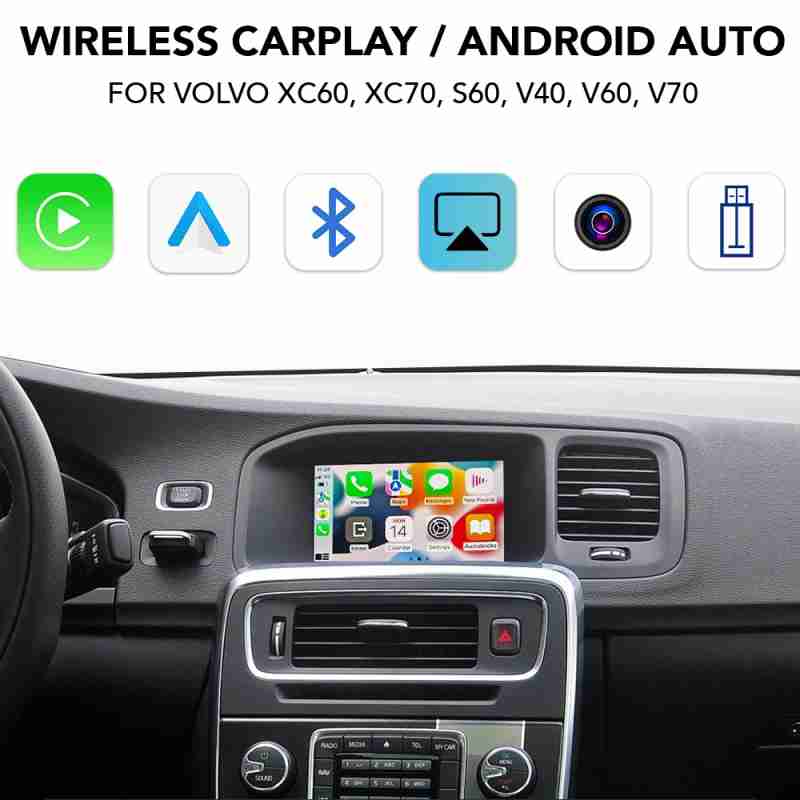 DIGITAL IQ VL 271 CPA (WIRELESS CARPLAY / ANDROID AUTO BOX with 2 CAMERA IN for VOLVO V – S – XC mod. 2011-2014)
