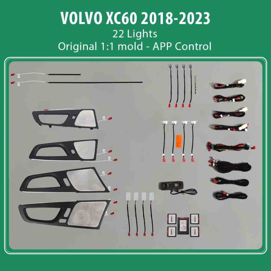 DIQ AMBIENT VOLVO XC60 II mod. 2018-2023 (Digital iQ Ambient Light for VOLVO XC60 mod. 2018> with 22 Lights)