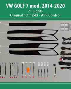 DIQ AMBIENT VW DZ06H mod. 2013-2021 (Digital iQ Ambient Light VW GOLF 7 mod. 2013-2021 with 21 Lights)
