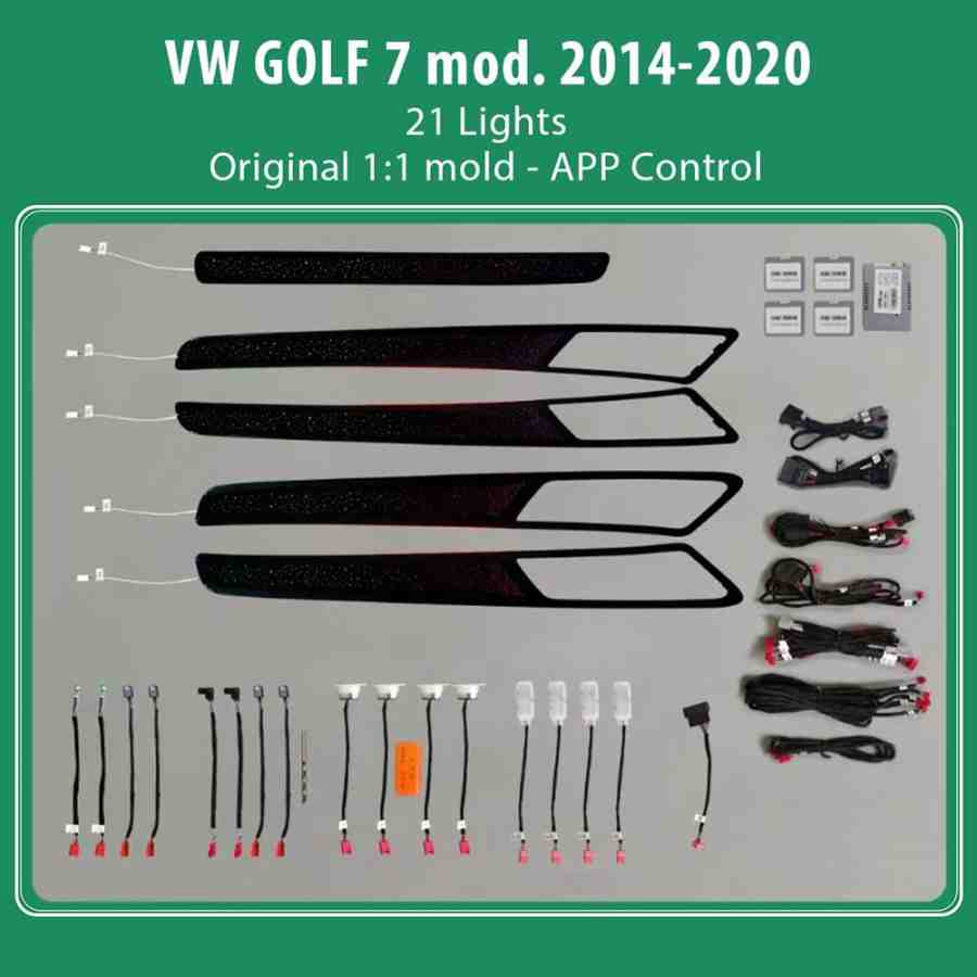 DIQ AMBIENT VW DZ06H mod. 2013-2021 (Digital iQ Ambient Light VW GOLF 7 mod. 2013-2021 with 21 Lights)