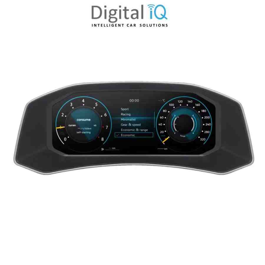 DIGITAL IQ DYL 774_DC (12.3") DIGITAL INSTRUMENT CLUSTER for VW T-ROC mod. 2017-2025 with HDMI input